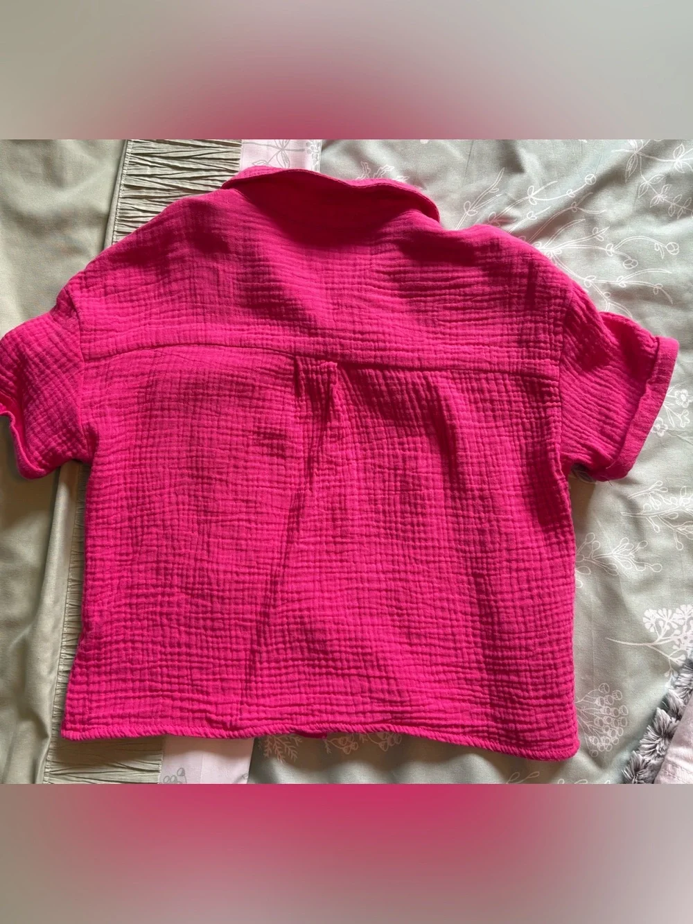 Kids Two-Piece Matching Set - Bright Pink